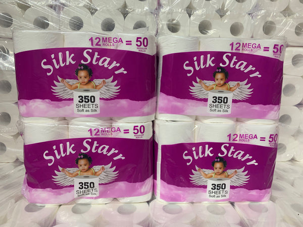 20 CASES 960 rolls of Silk Starr Toilet Paper (SALE)